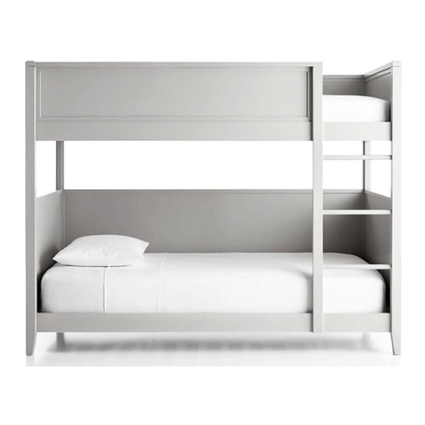 Crate&Barrel Small Space Bunk Bed User manual Crate&Barrel Small Space Bunk Bed User manual