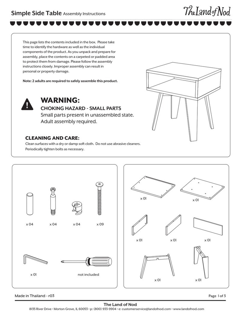 Crate&Barrel Simple Side Table User manual