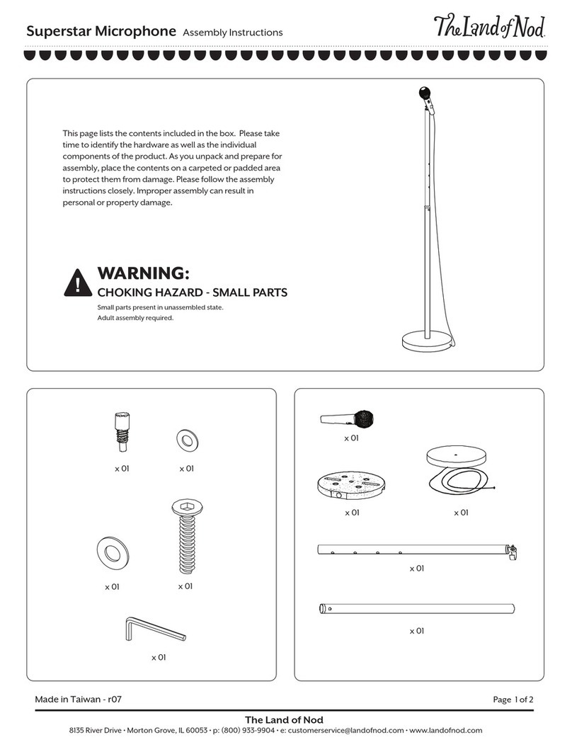 The Land of Nod Superstar Microphone User manual