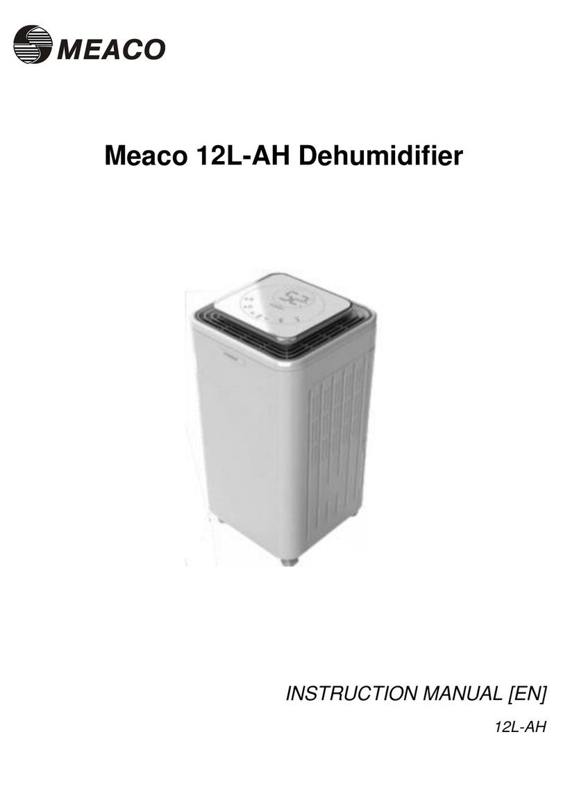 Meaco 12L-AH Dehumidifier instruction manual