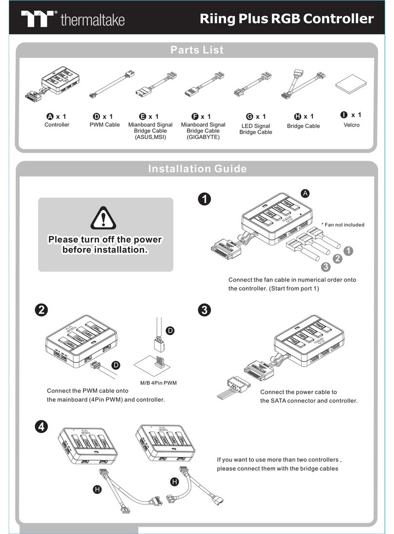 Thermaltake CL-O016-PL00BL-A User manual