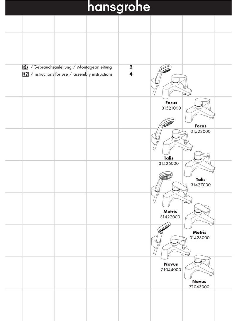 Hans Grohe Metris 31422000 Instructions for use