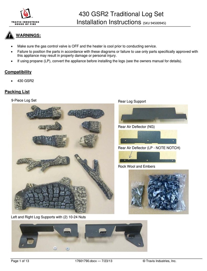 Travis Industries 430 GSR2 User manual