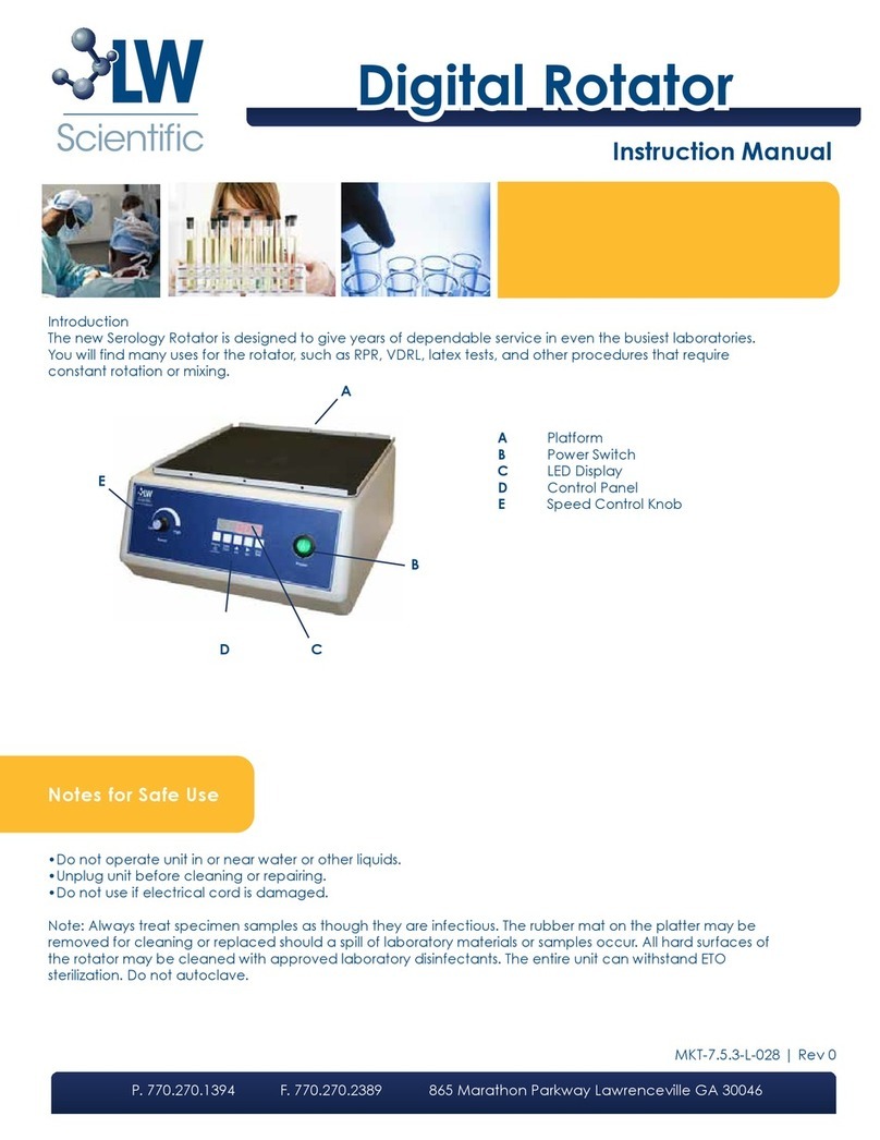 LW Scientific Digital Rotator User manual LW Scientific Digital Rotator User manual