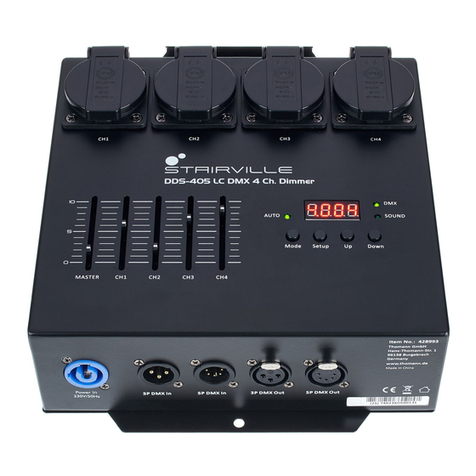 thomann Stairville DDS-405 LC DMX 4 Ch. Dimmer User manual