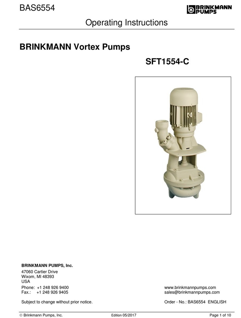 Brinkmann SFT1554-C operating instructions Brinkmann SFT1554-C operating instructions