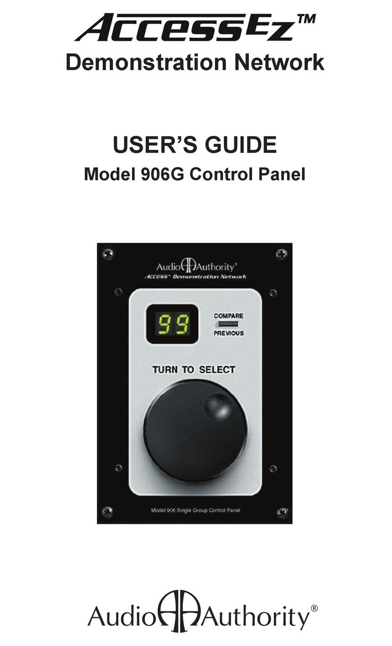 Audio Authority AccessEZ 906G user guide