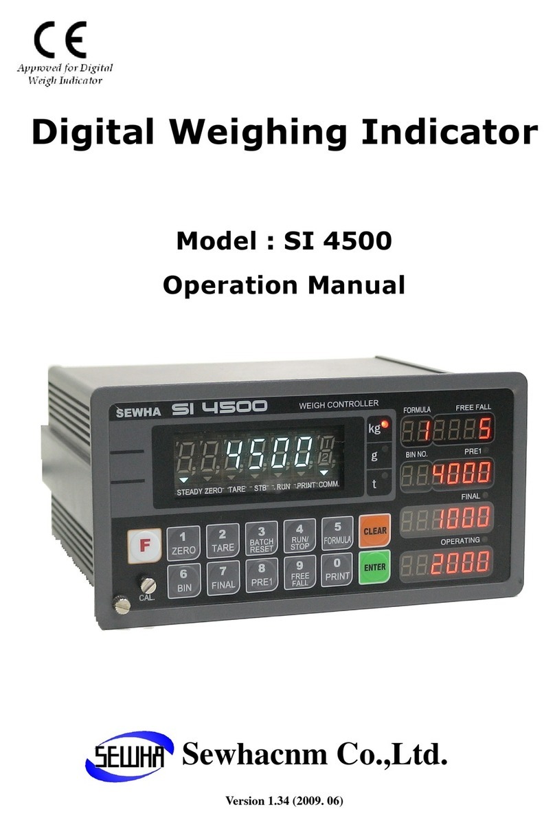 Sewha si 4500 Operation manual