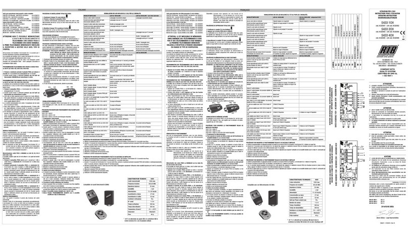 RIB S433 1CH operating instructions