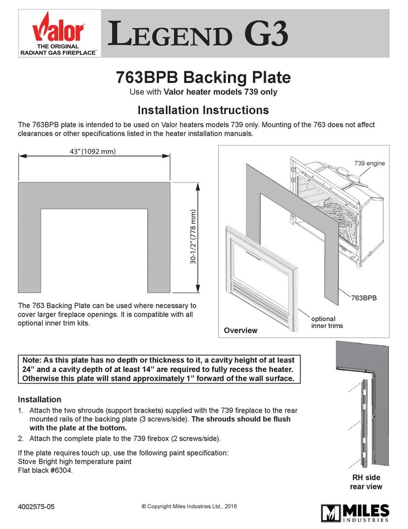 Valor LEGEND G3 763BPB User manual