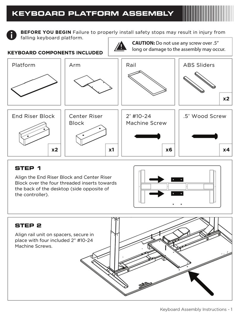 evodesk KEYBOARD PLATFORM Assembly instructions evodesk KEYBOARD PLATFORM Assembly instructions