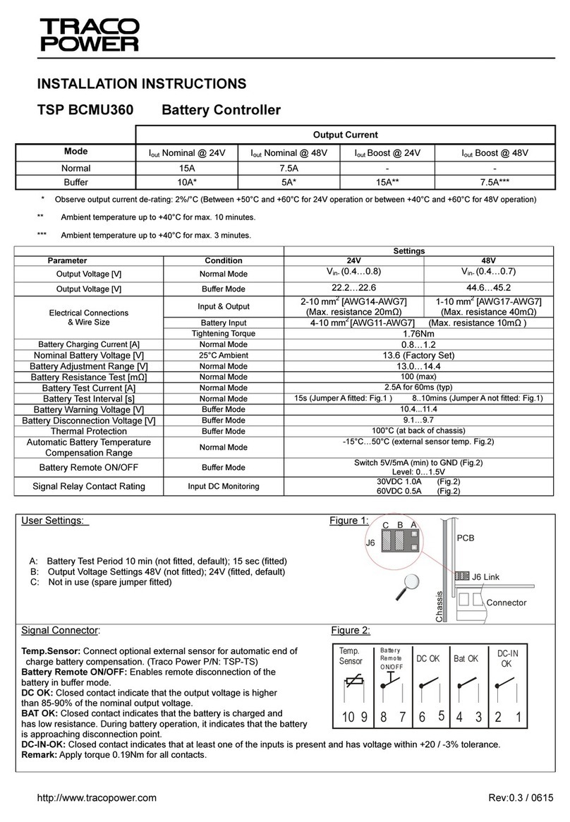 TracoPower TSP BCMU360 installation instructions