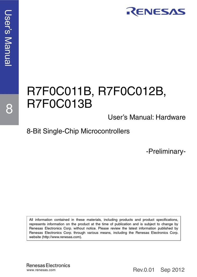 Renesas R7F0C011B user manual