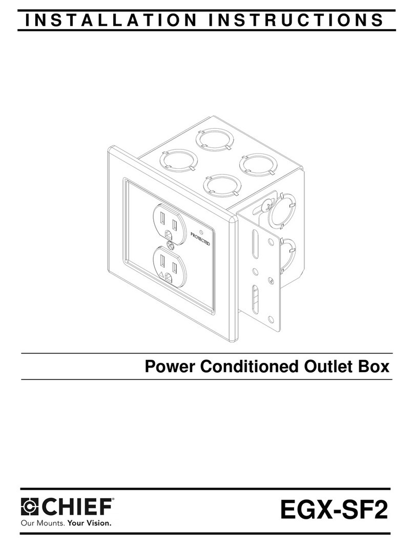 CHIEF EGX-SF2 installation instructions