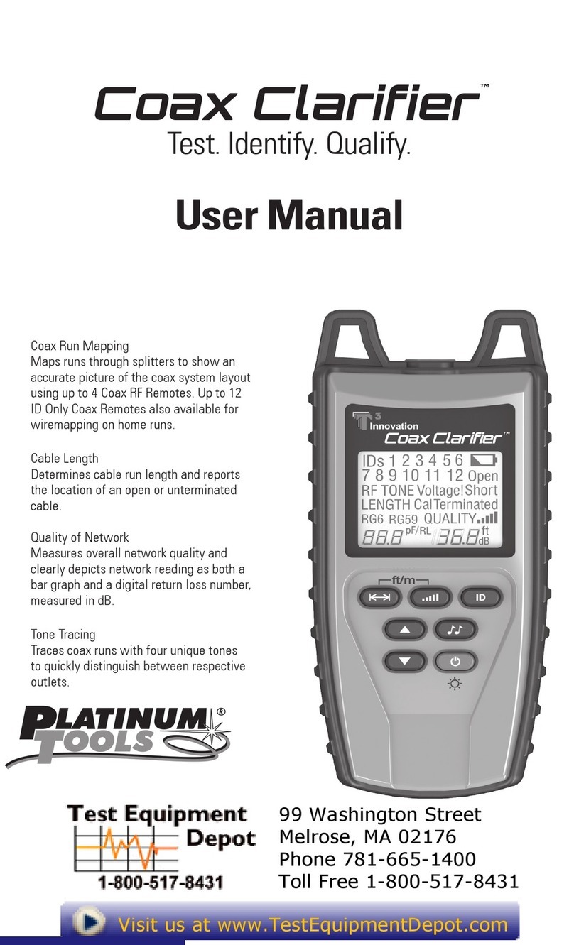 T3 Innovation Coax Clarifier TCC200 user manual