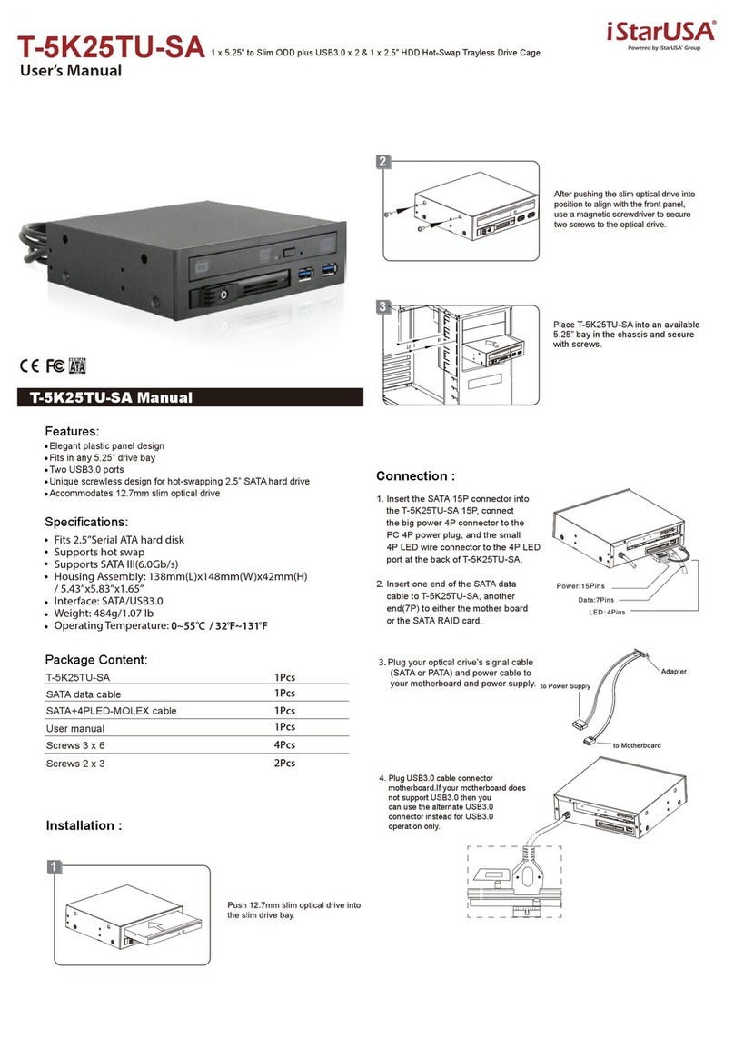 iStarUSA T-5K25TU-SA User manual