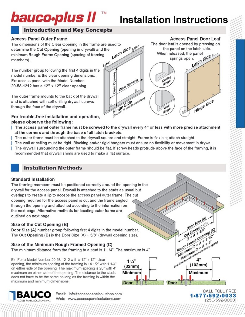 Bauco bauco-plus II installation instructions