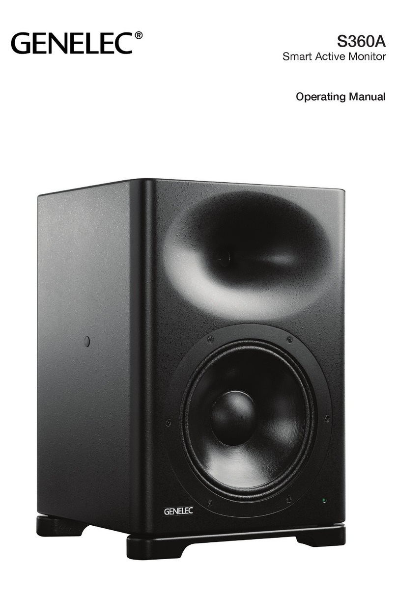 Genelec S360A User manual