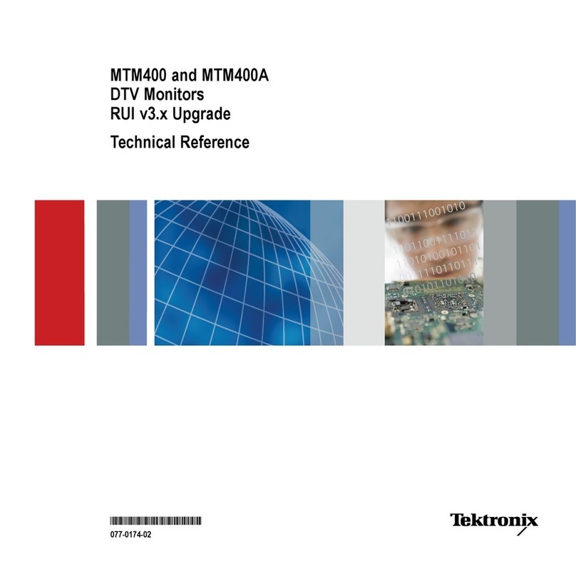 Tektronix MTM400 Use and care manual
