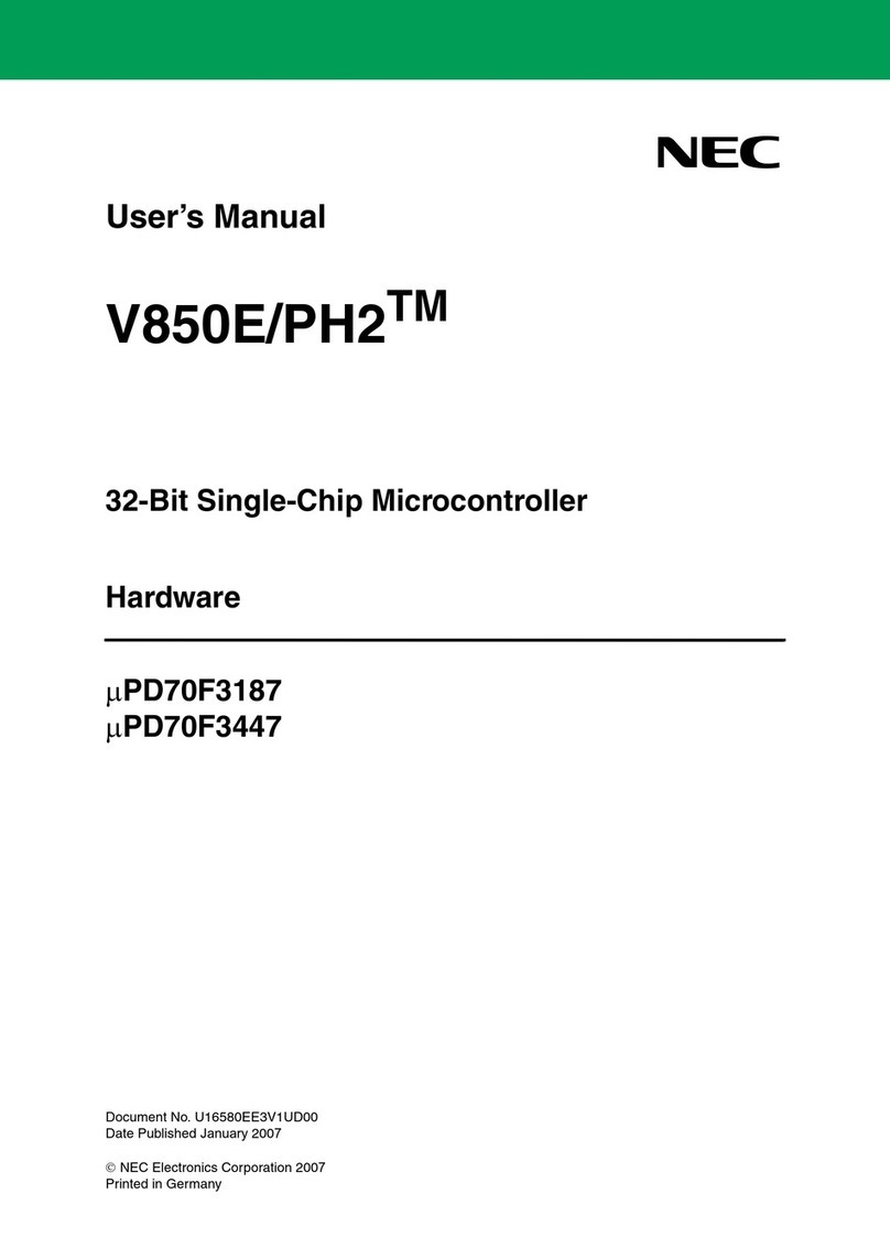 NEC V850E/PH2 user manual