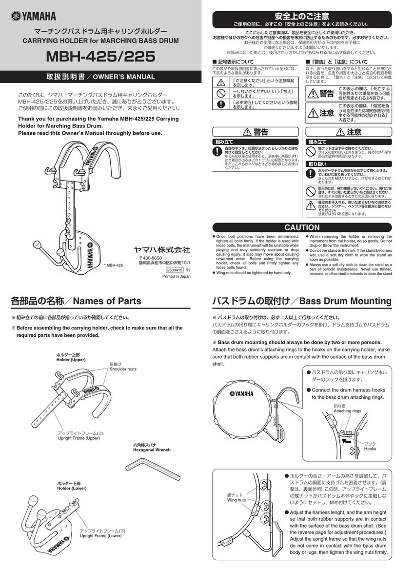 Yamaha MBH-425 User manual