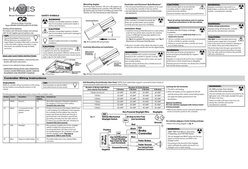 Hayes G2 installation manual