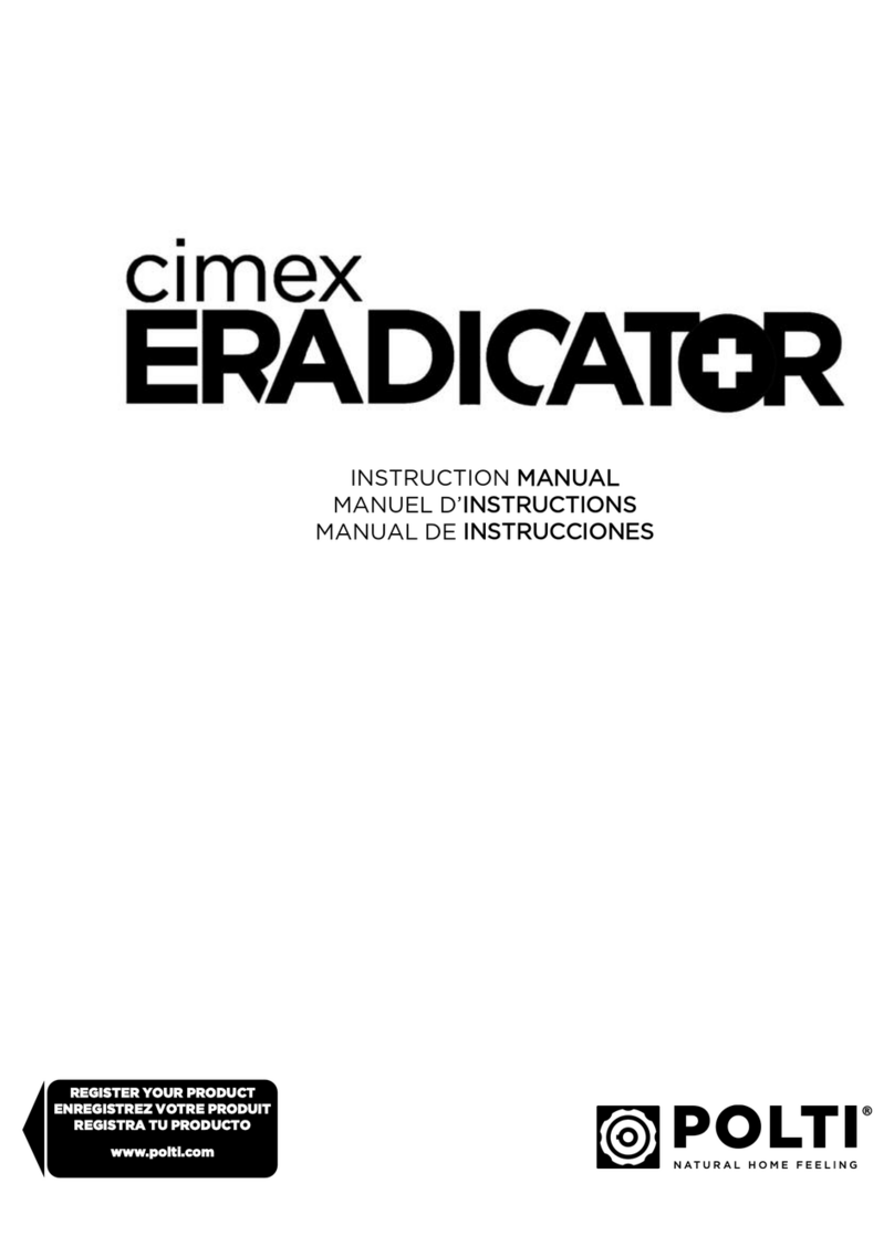 POLTI CIMEX ERADICATOR instruction manual