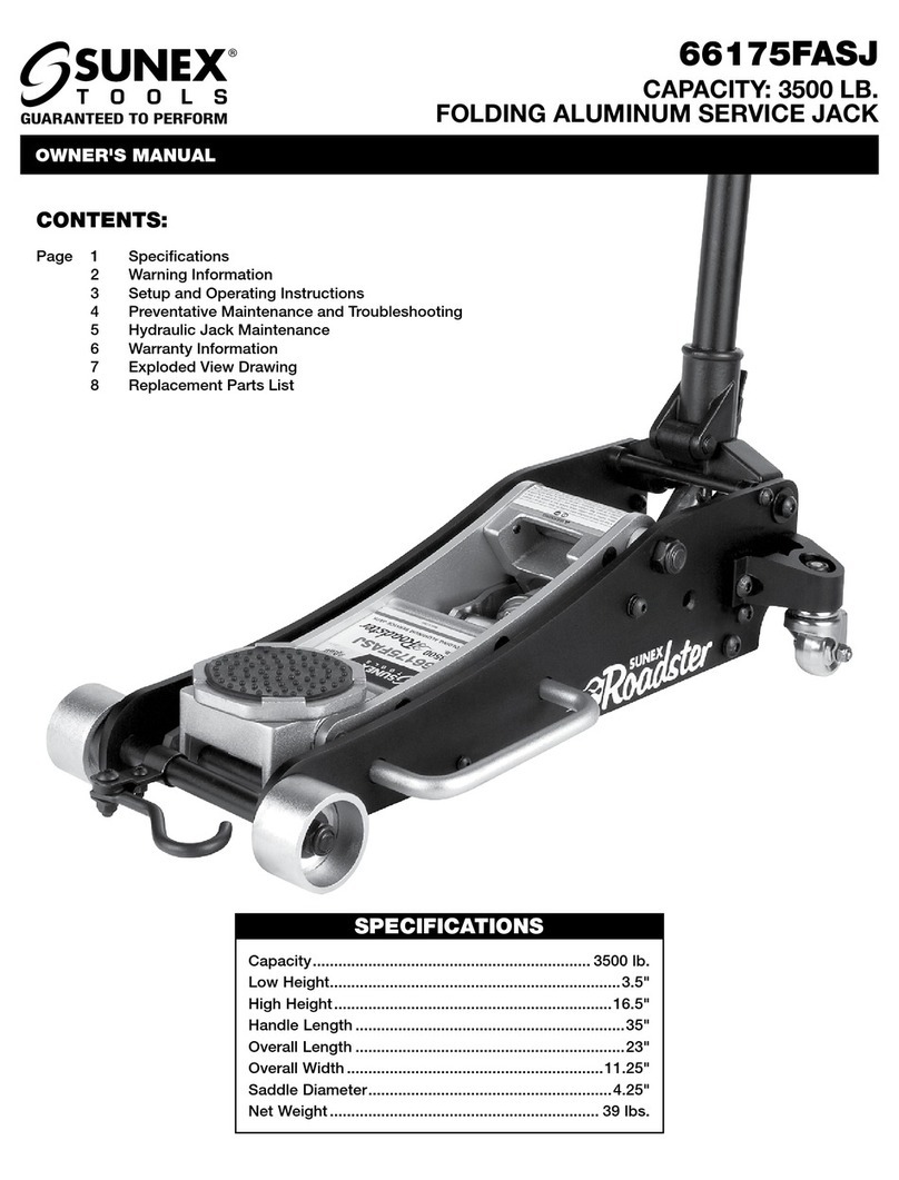Sunex Tools 66175FASJ owner's manual