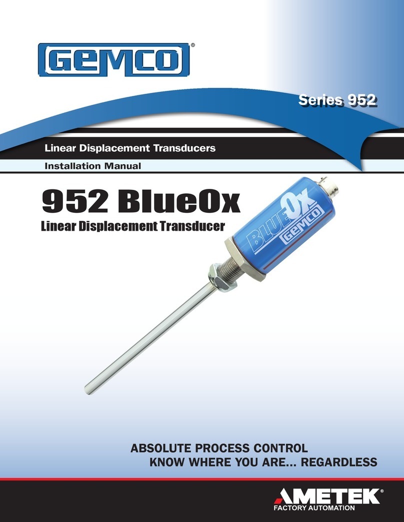 Gemco 952 Series installation manual