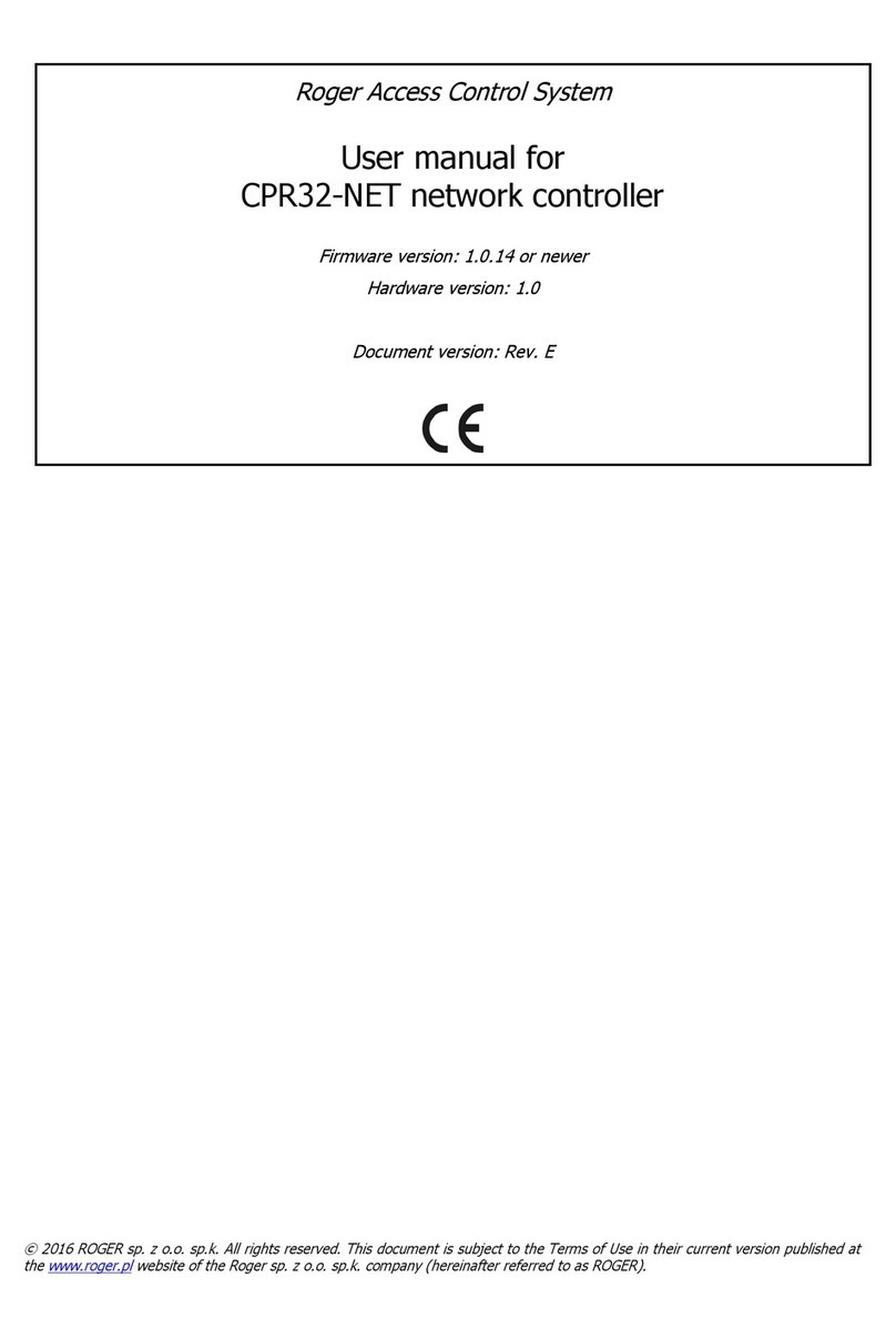 Roger CPR32-NET user manual