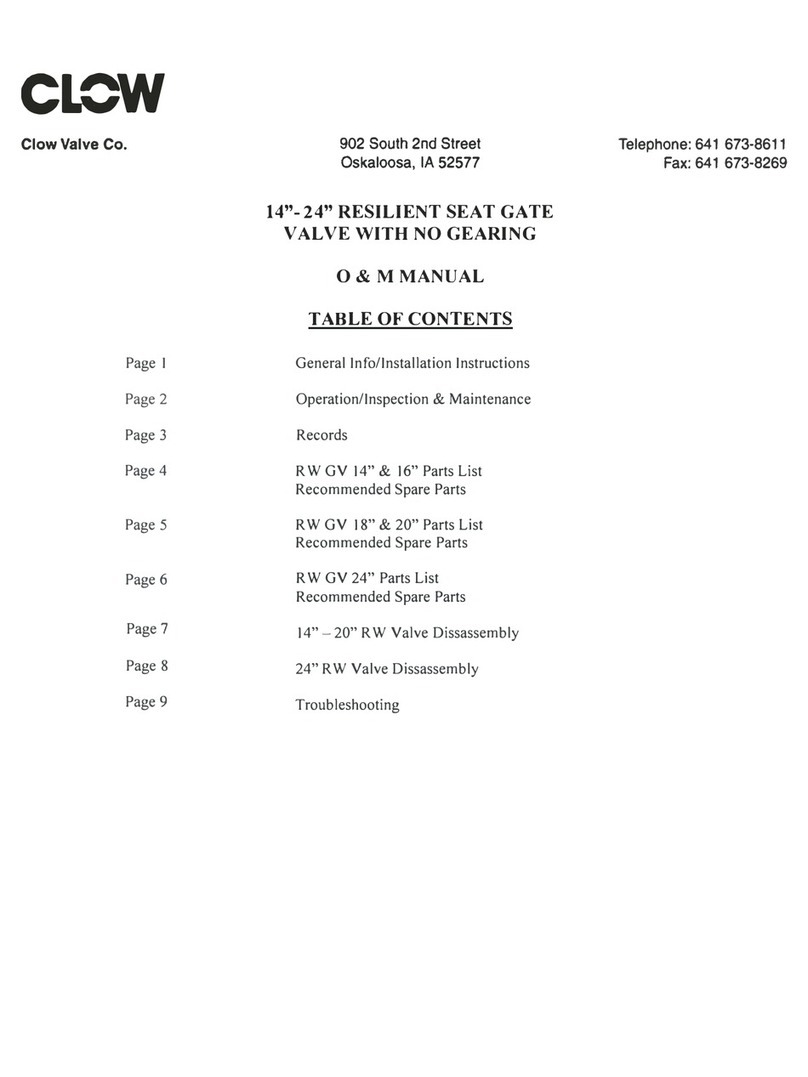 CLOW VALVE COMPANY 2638 User manual