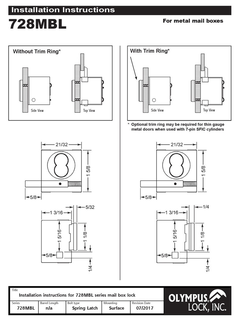 Olympus 728MBL Series installation instructions