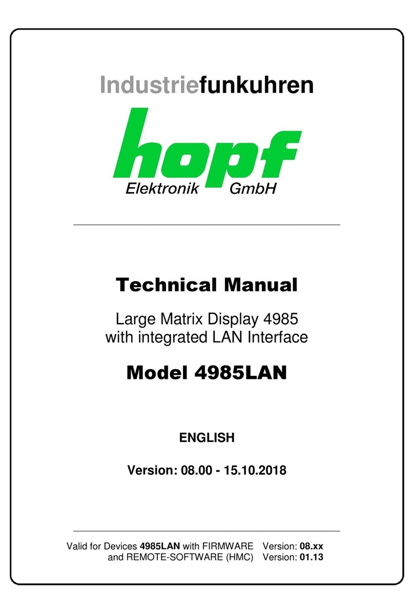 hopf 4985LAN Technical manual