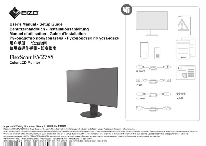 Eizo FlexScan EV2785 User manual Eizo FlexScan EV2785 User manual