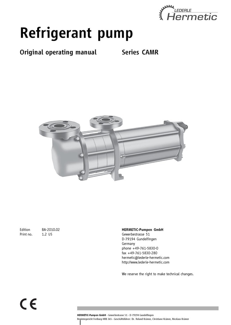 HERMETIC-Pumpen CAMR Series operating manual