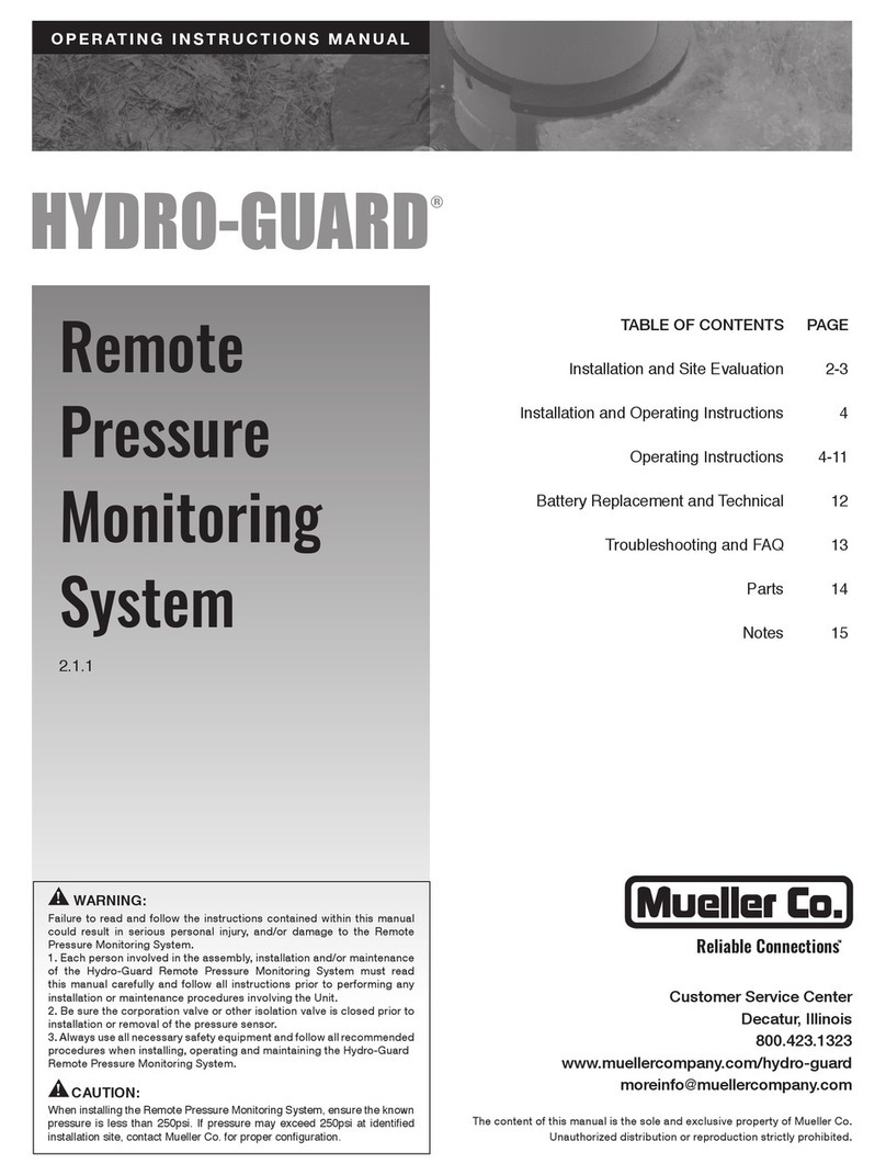 MUELLER CO. Hydro-guard Operating instructions manual