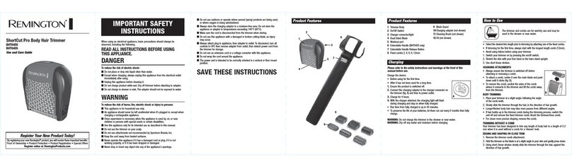 Remington QuickGroom BHT6450 User manual