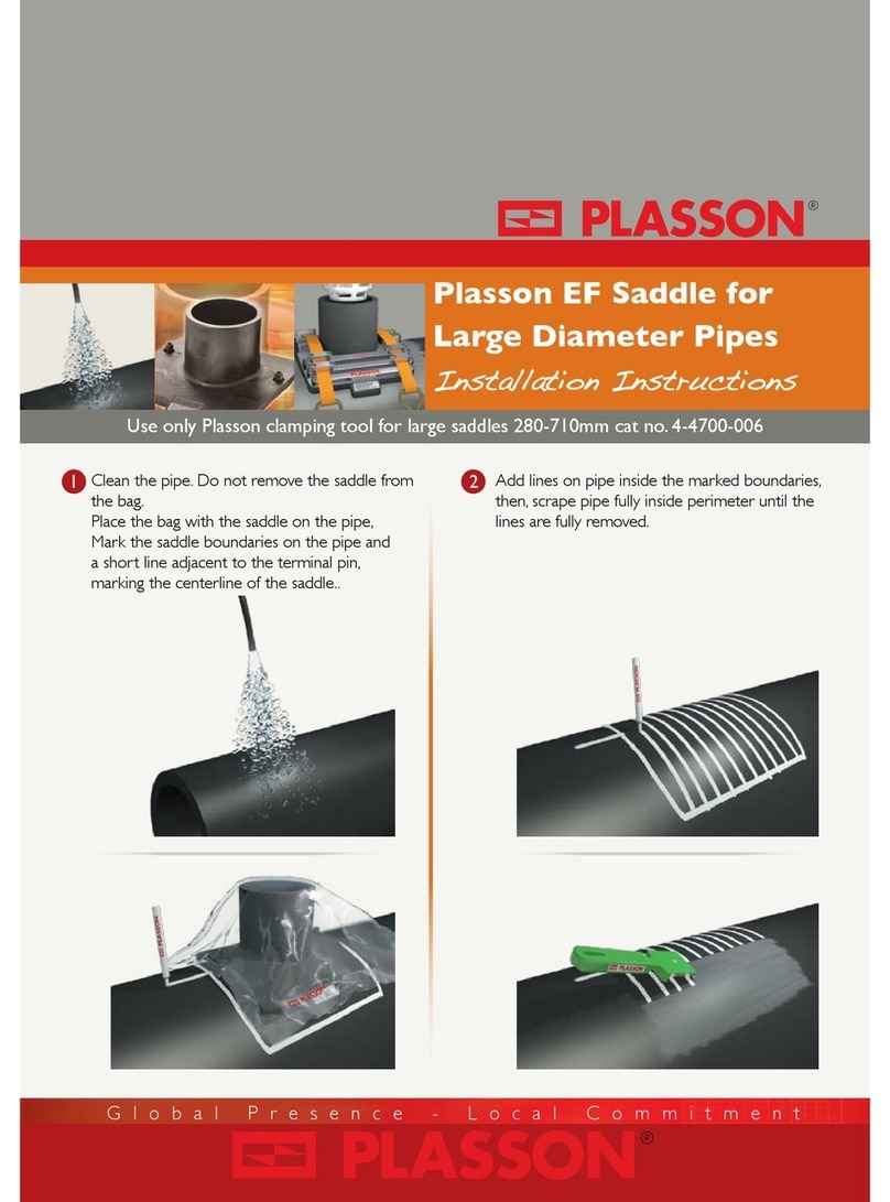 Plasson EF Saddle installation instructions