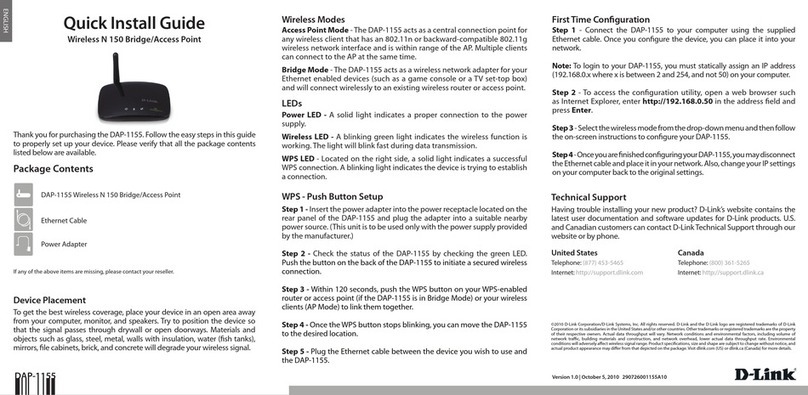 D-Link DAP-1155 User manual