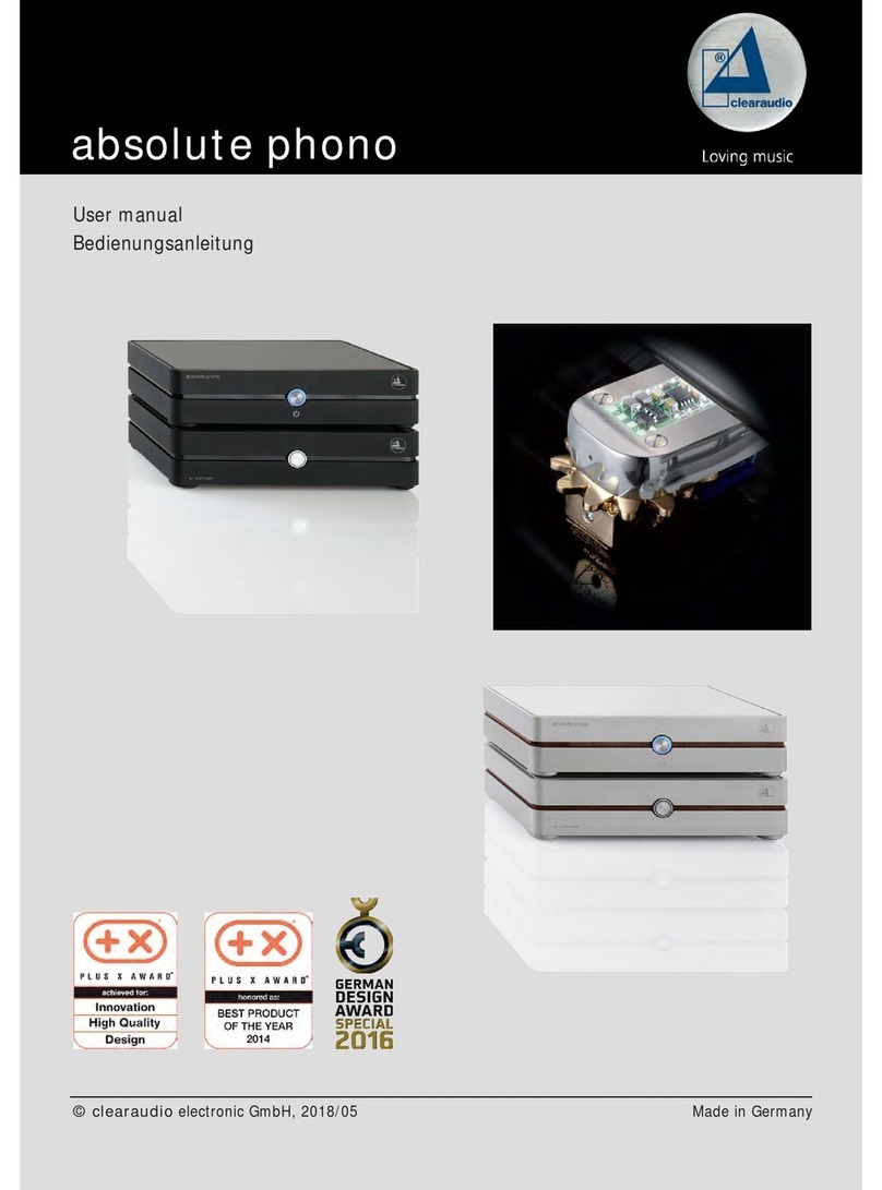 Clearaudio Absolute phono user manual