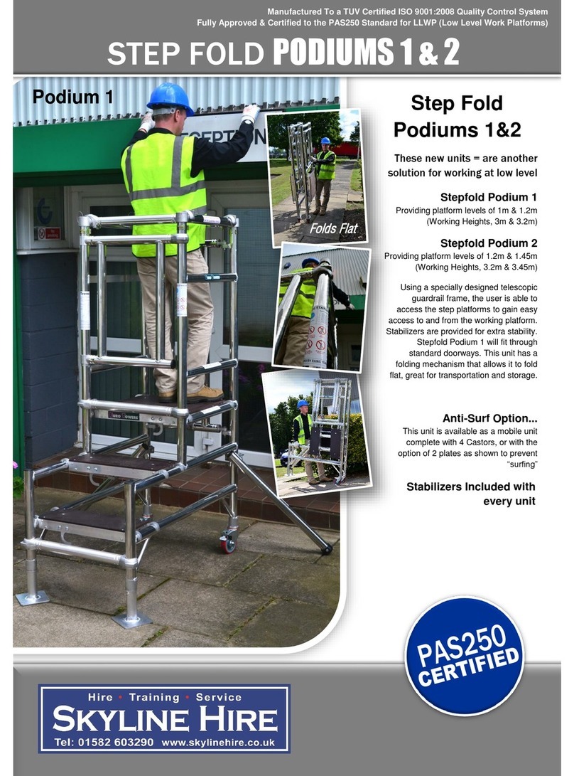 SkyLine Stepfold Podium 1 Product guide