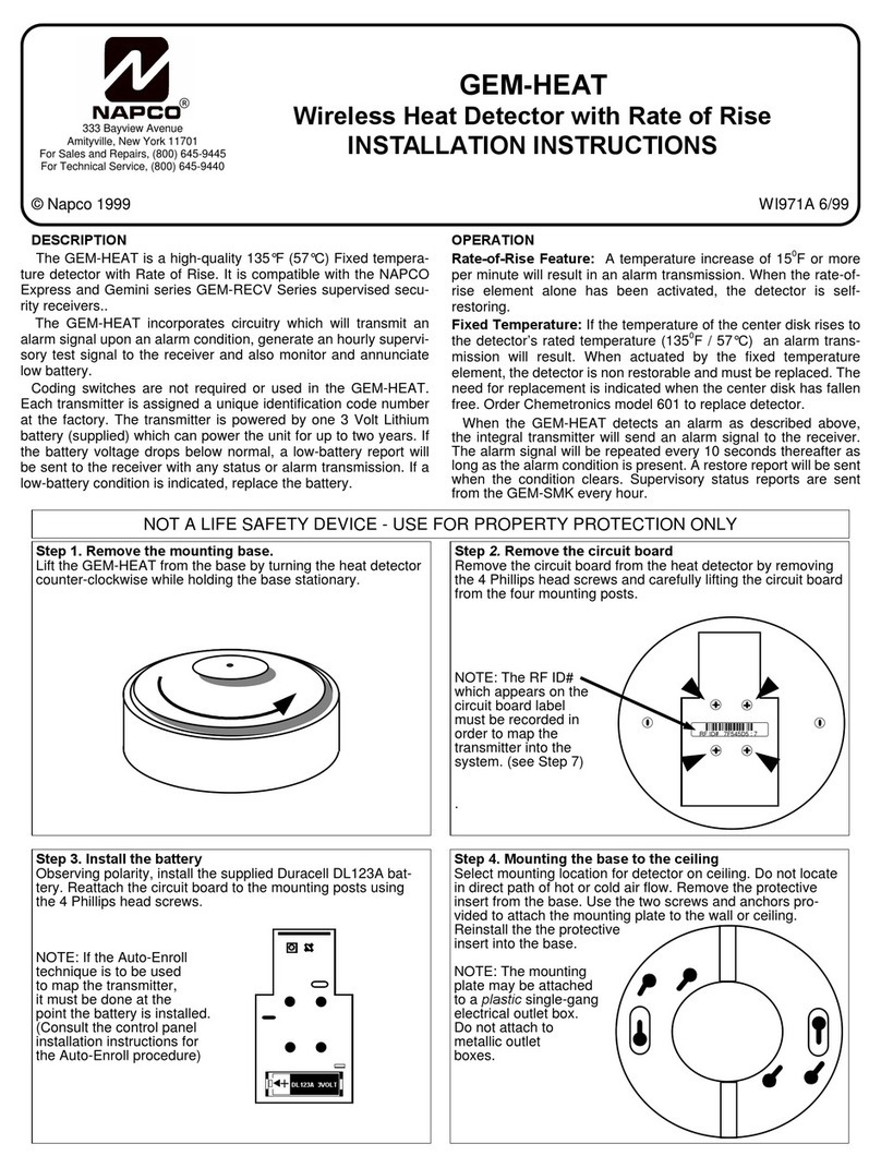 NAPCO GEM-HEAT installation instructions