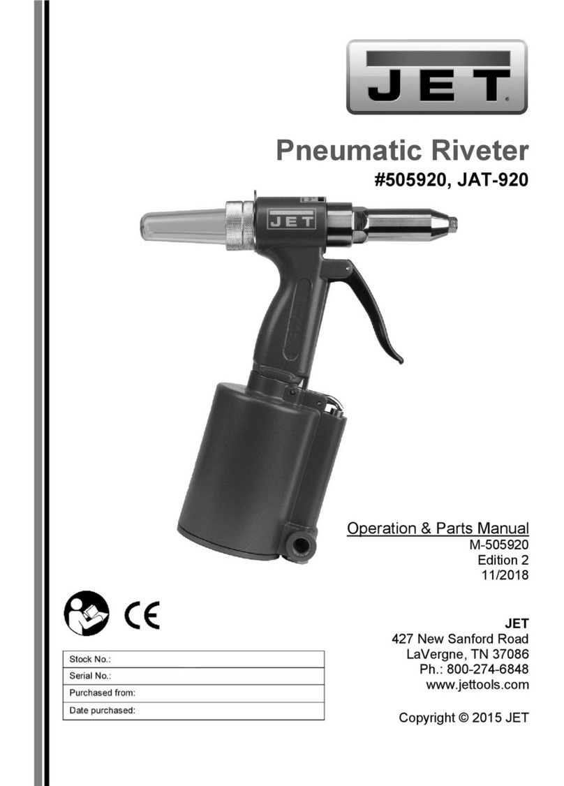 Jet JAT-920 505920 Operation and parts manual