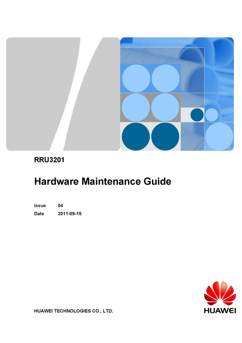 Huawei RRU3201 Hardware maintenance guide