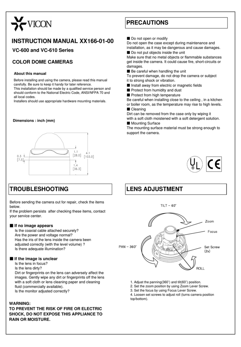 Vicon VC-600 Series User manual