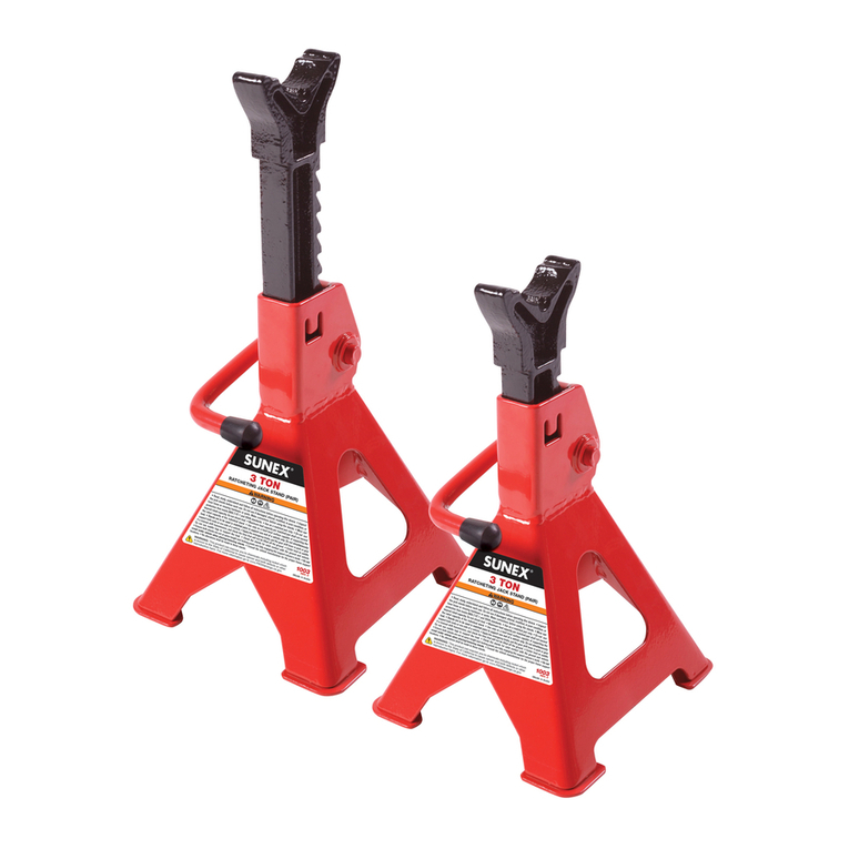 Sunex Tools 1003 User manual