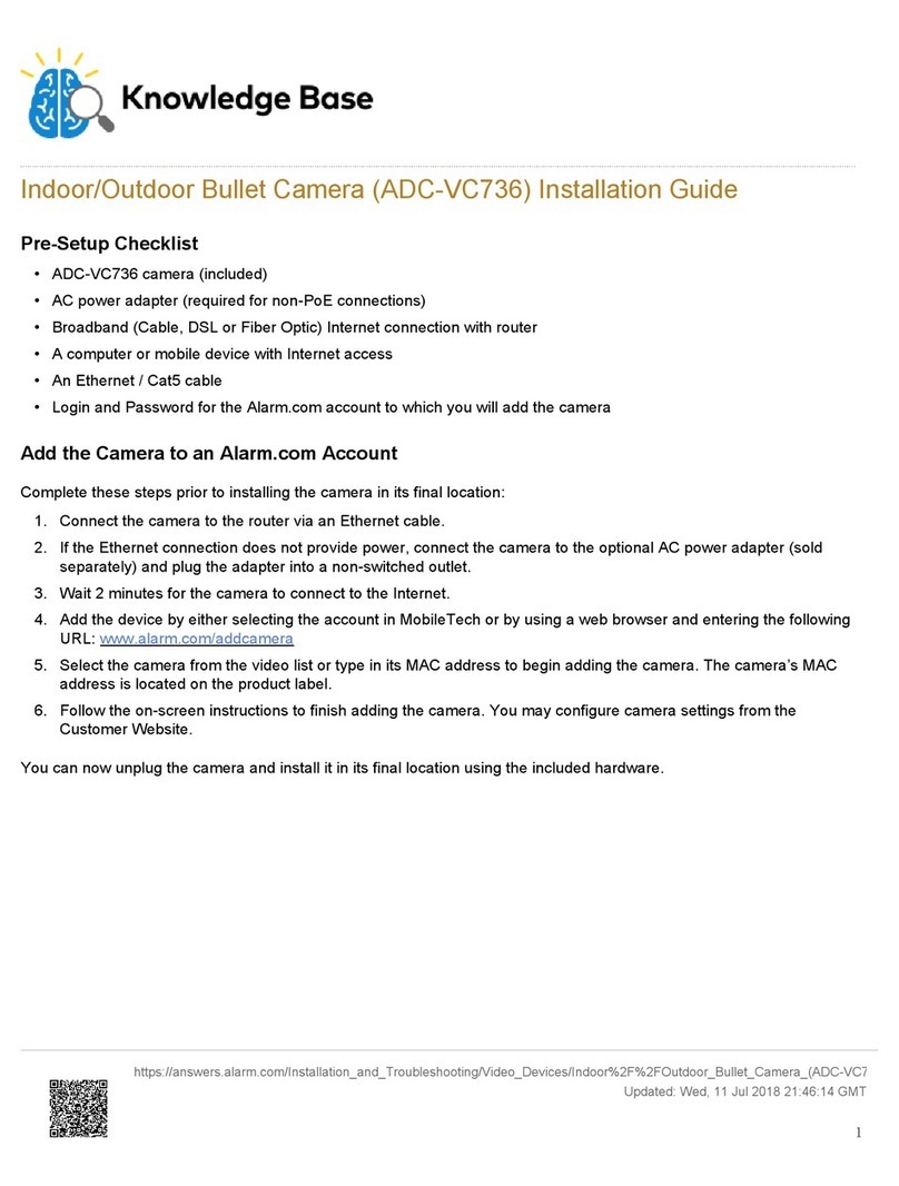 Alarmcom ADC-VC736 User manual Alarmcom ADC-VC736 User manual