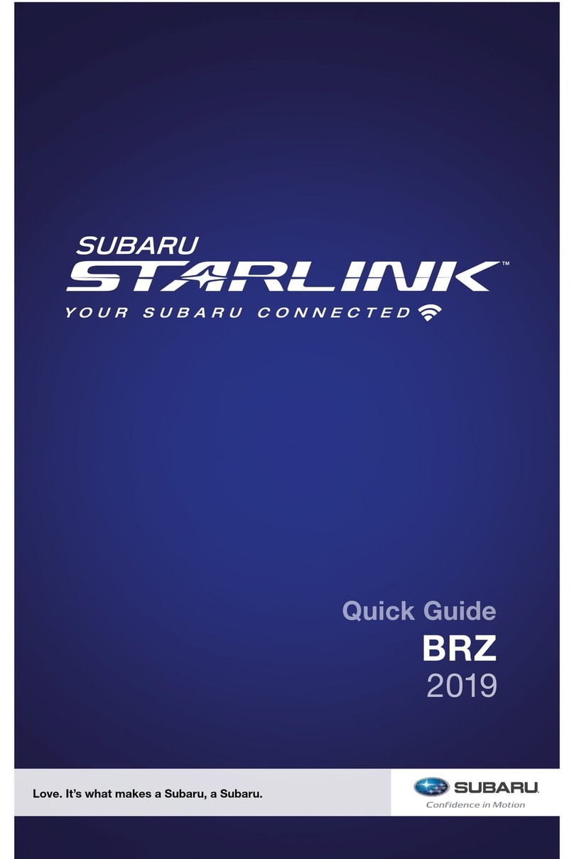 Subaru starlink quick guide