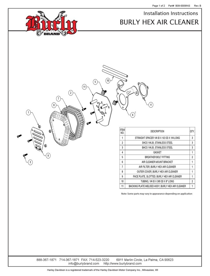 Burly burly hex air cleaner installation instructions