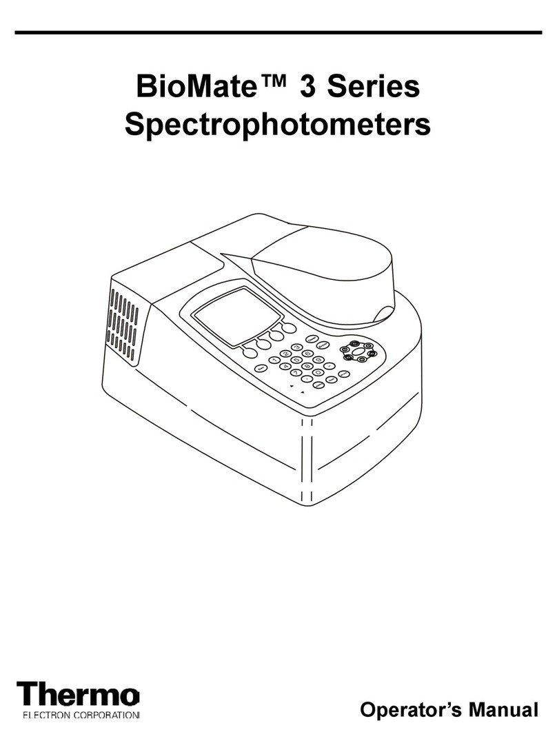 Thermo BioMate 3 series Operator's manual
